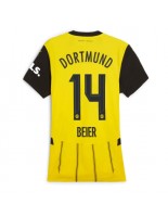 Borussia Dortmund Maximilian Beier #14 Domácí Dres pro Dámské 2024-25 Krátký Rukáv